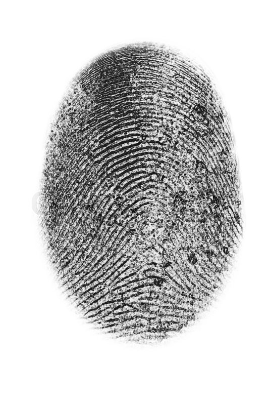2190879 dactyloscopy personal fingerprint isolated on white background